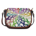 All Cancer Awareness Mandala Print Saddle Bag