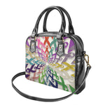 All Cancer Awareness Mandala Print Shoulder Handbag
