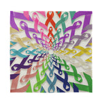 All Cancer Awareness Mandala Print Silk Bandana