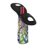 All Cancer Awareness Mandala Print Single Neoprene Wine Tote