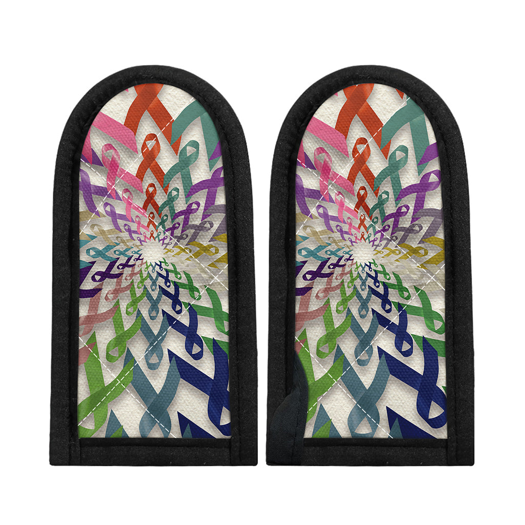All Cancer Awareness Mandala Print Skillet Handle Cover