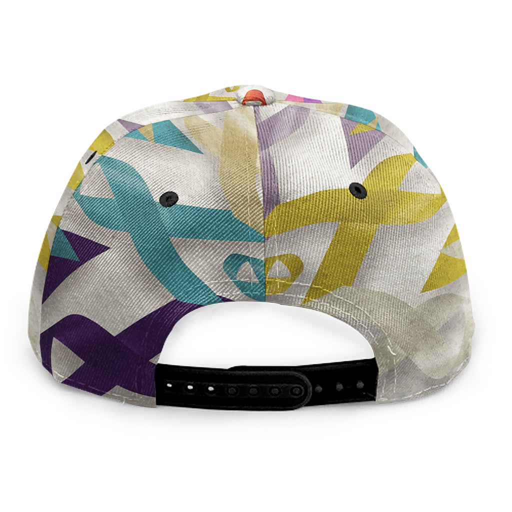 All Cancer Awareness Mandala Print Snapback Cap