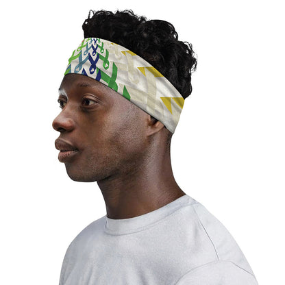 All Cancer Awareness Mandala Print Sports Headband