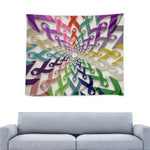 All Cancer Awareness Mandala Print Tapestry