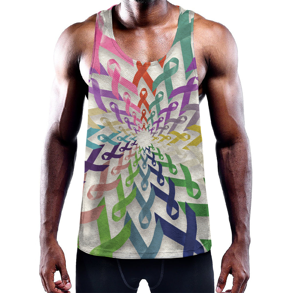 All Cancer Awareness Mandala Print Training Tank Top