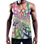 All Cancer Awareness Mandala Print Training Tank Top
