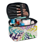 All Cancer Awareness Mandala Print Travel Makeup Bag