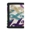All Cancer Awareness Mandala Print Trifold Wallet