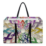 All Cancer Awareness Mandala Print Utility Tote Bag