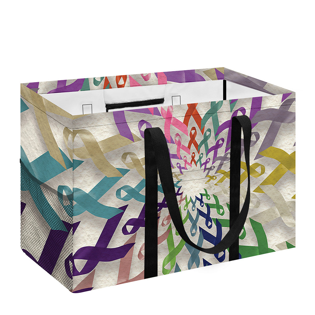 All Cancer Awareness Mandala Print Utility Tote Bag