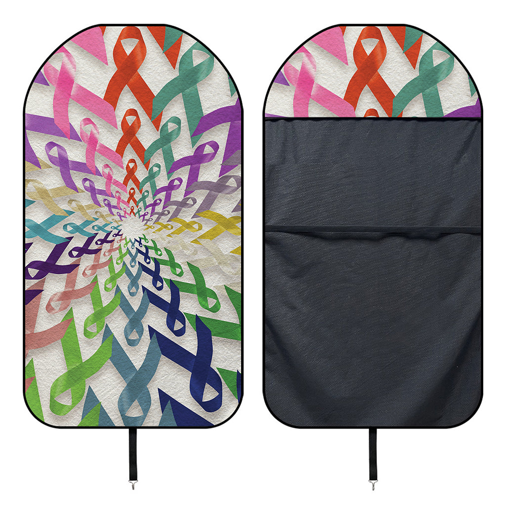 All Cancer Awareness Mandala Print Waterproof Car Seat Cover