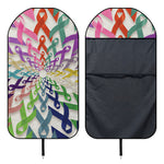 All Cancer Awareness Mandala Print Waterproof Car Seat Cover