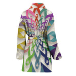 All Cancer Awareness Mandala Print Women's Bathrobe