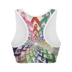 All Cancer Awareness Mandala Print Women's Sports Bra
