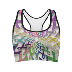 All Cancer Awareness Mandala Print Women's Sports Bra