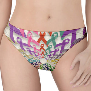 All Cancer Awareness Mandala Print Women's Thong