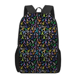 All Cancer Awareness Pattern Print 17 Inch Backpack