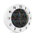 All Cancer Awareness Pattern Print Alarm Clock