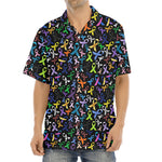 All Cancer Awareness Pattern Print Aloha Shirt