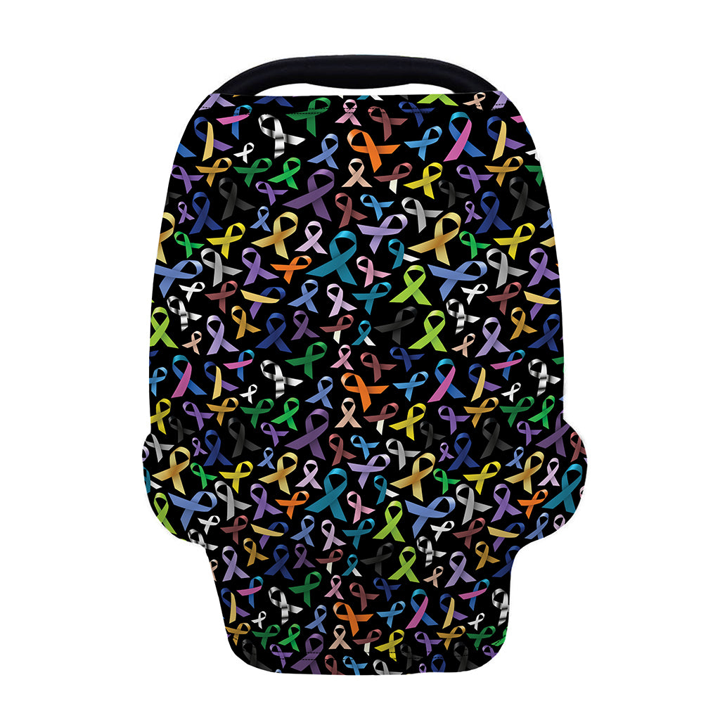 All Cancer Awareness Pattern Print Baby Seat Cover