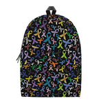 All Cancer Awareness Pattern Print Backpack