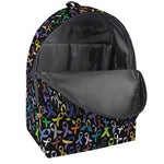 All Cancer Awareness Pattern Print Backpack