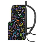All Cancer Awareness Pattern Print Backpack