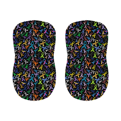 All Cancer Awareness Pattern Print Bar Stool Covers