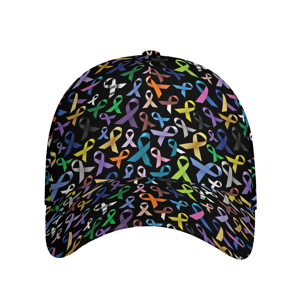 All Cancer Awareness Pattern Print Baseball Cap