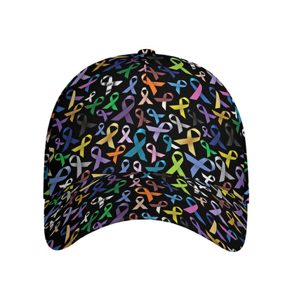 All Cancer Awareness Pattern Print Baseball Cap