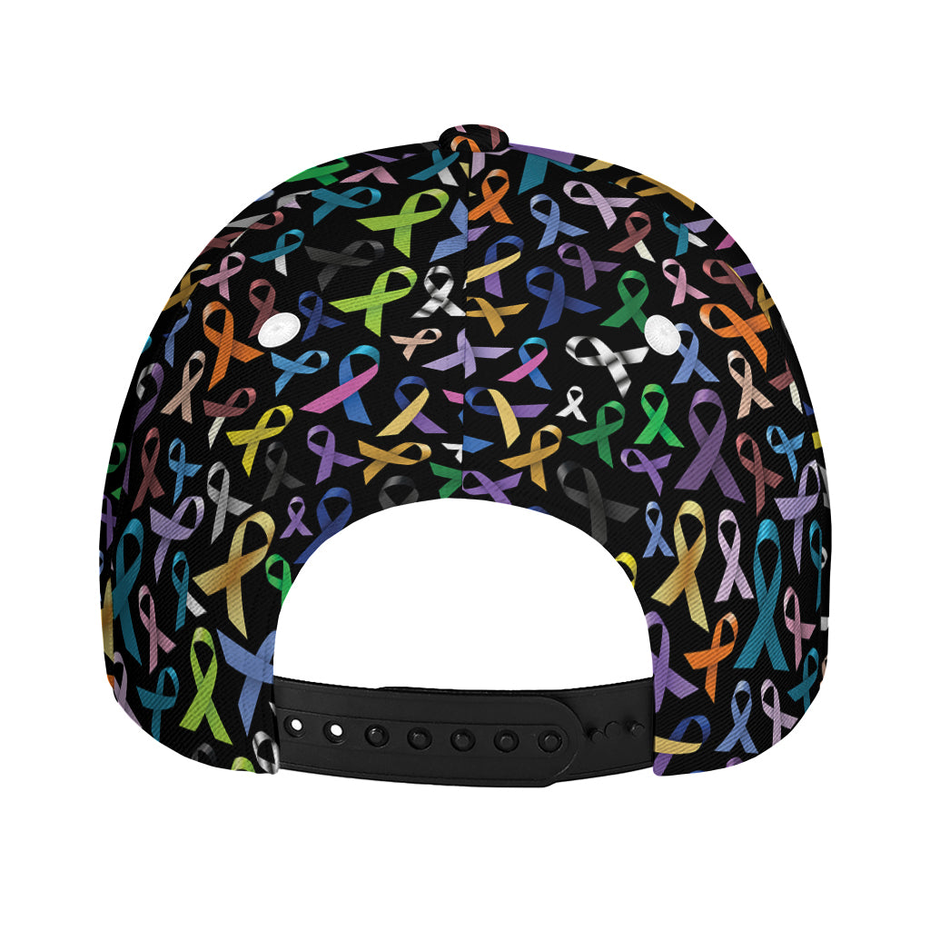 All Cancer Awareness Pattern Print Baseball Cap