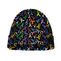 All Cancer Awareness Pattern Print Beanie