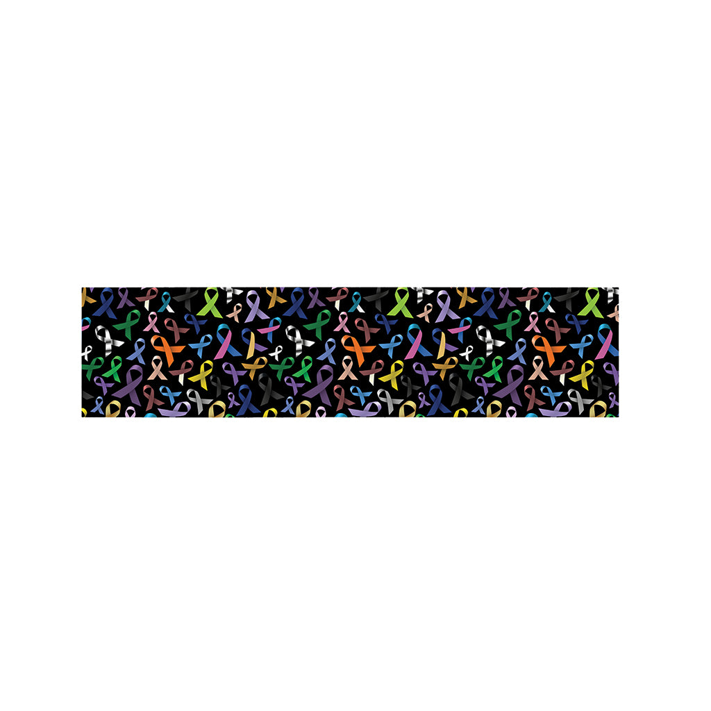 All Cancer Awareness Pattern Print Bed Runner