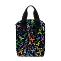 All Cancer Awareness Pattern Print Bible Tote Bag