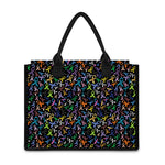 All Cancer Awareness Pattern Print Canvas Tote Bag