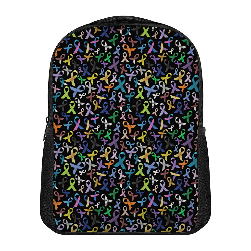 All Cancer Awareness Pattern Print Casual Backpack