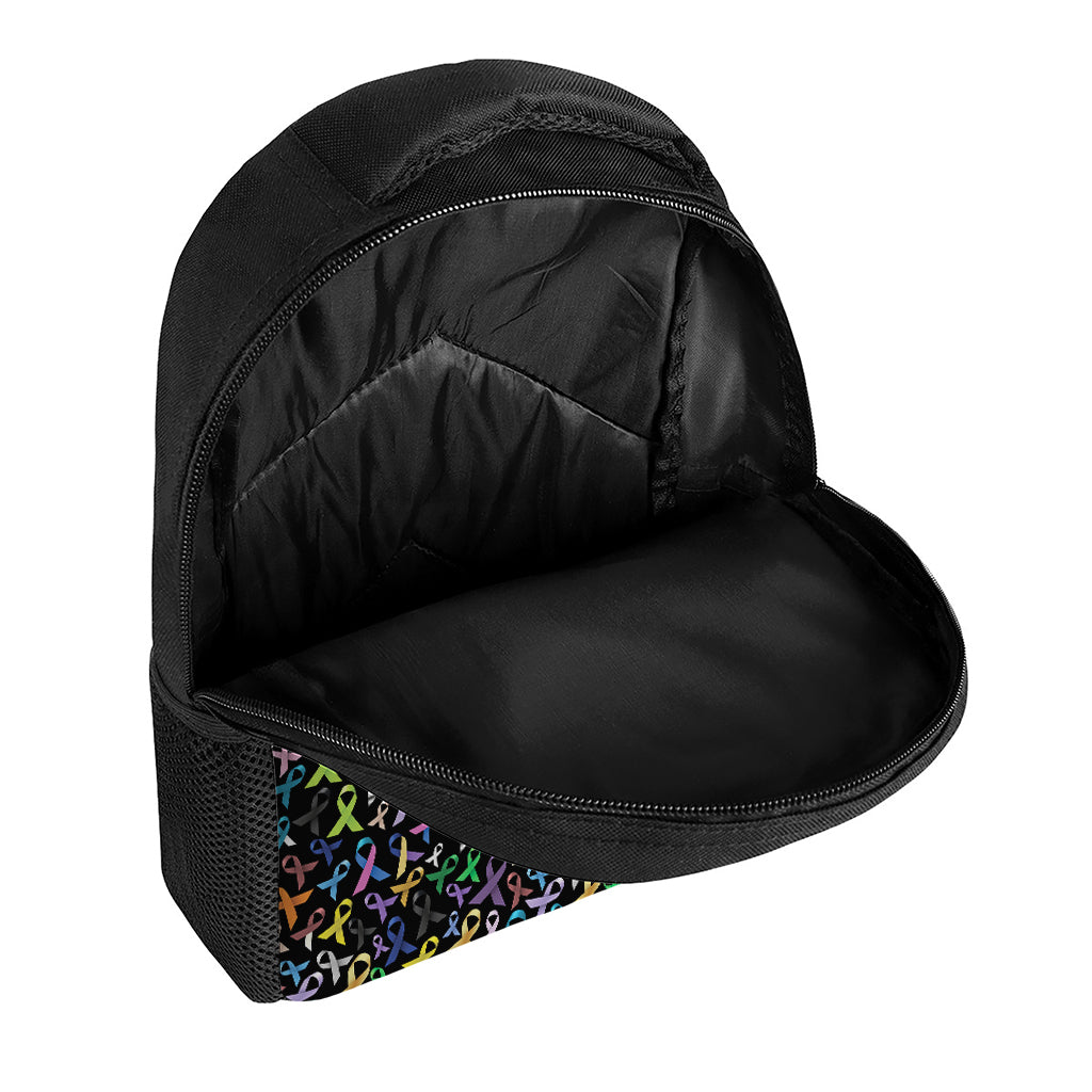 All Cancer Awareness Pattern Print Casual Backpack