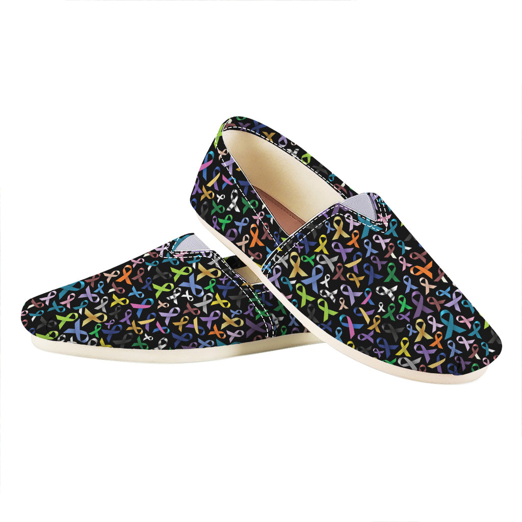 All Cancer Awareness Pattern Print Casual Shoes