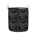 All Cancer Awareness Pattern Print Collapsible Laundry Basket