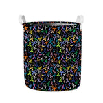 All Cancer Awareness Pattern Print Collapsible Laundry Basket