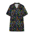 All Cancer Awareness Pattern Print Cotton Hawaiian Shirt