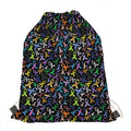All Cancer Awareness Pattern Print Drawstring Bag