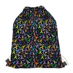 All Cancer Awareness Pattern Print Drawstring Bag