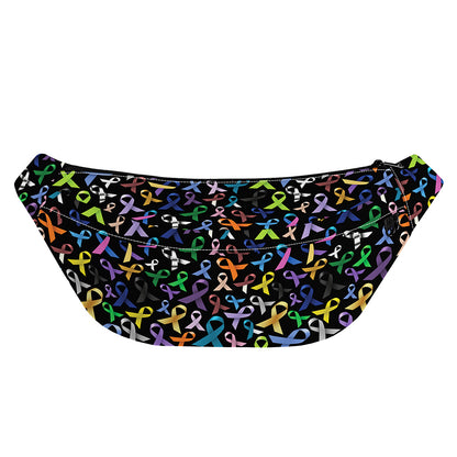 All Cancer Awareness Pattern Print Fanny Pack