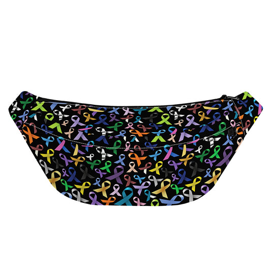 All Cancer Awareness Pattern Print Fanny Pack