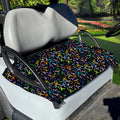 All Cancer Awareness Pattern Print Golf Cart Seat Cover