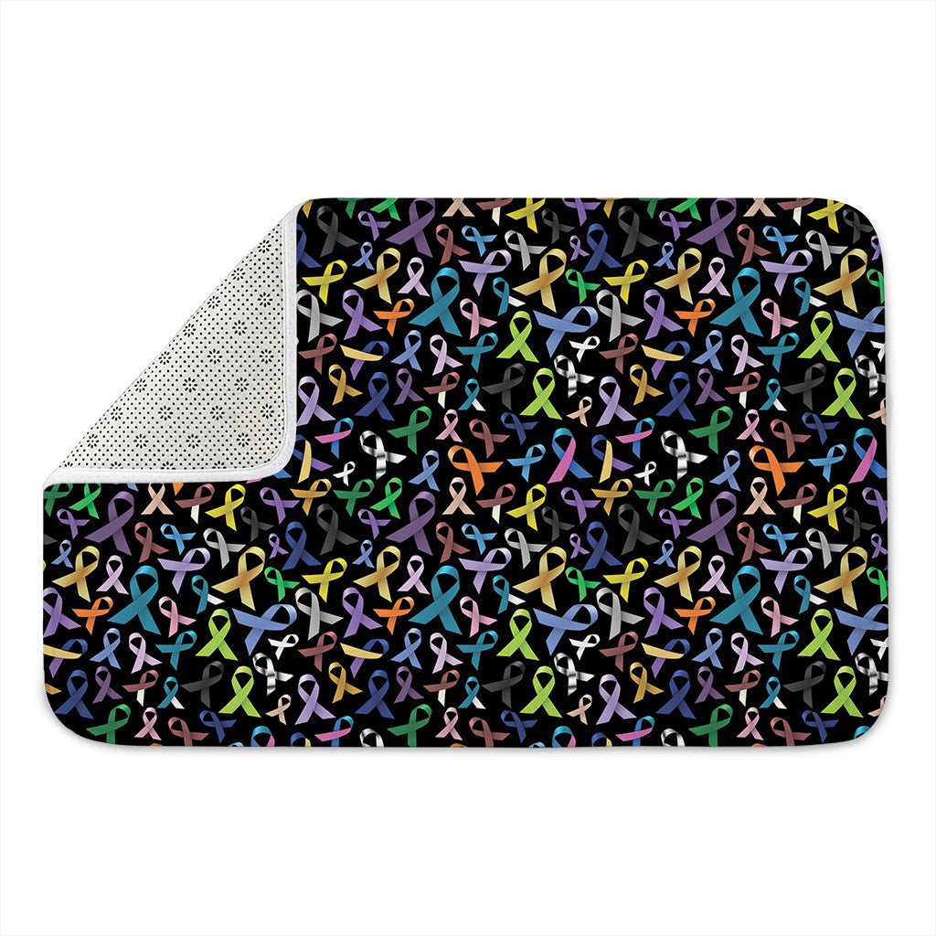 All Cancer Awareness Pattern Print Indoor Door Mat