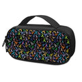 All Cancer Awareness Pattern Print Portable Cooler Travel Case
