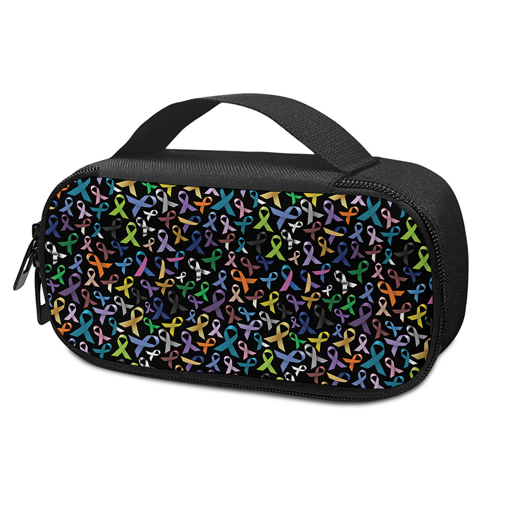 All Cancer Awareness Pattern Print Insulin Cooler Travel Case