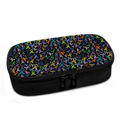 All Cancer Awareness Pattern Print Insulin Cooler Travel Case